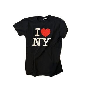 I Heart NY Black T-Shirt Womans S